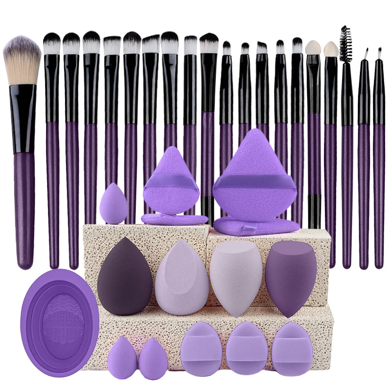 20pcs Eye Makeup Brush Set Portable Soft Makeup Brushes Beauty Tools Foundation Eyeshadow Eyeliner Brush Multi-function Beginner