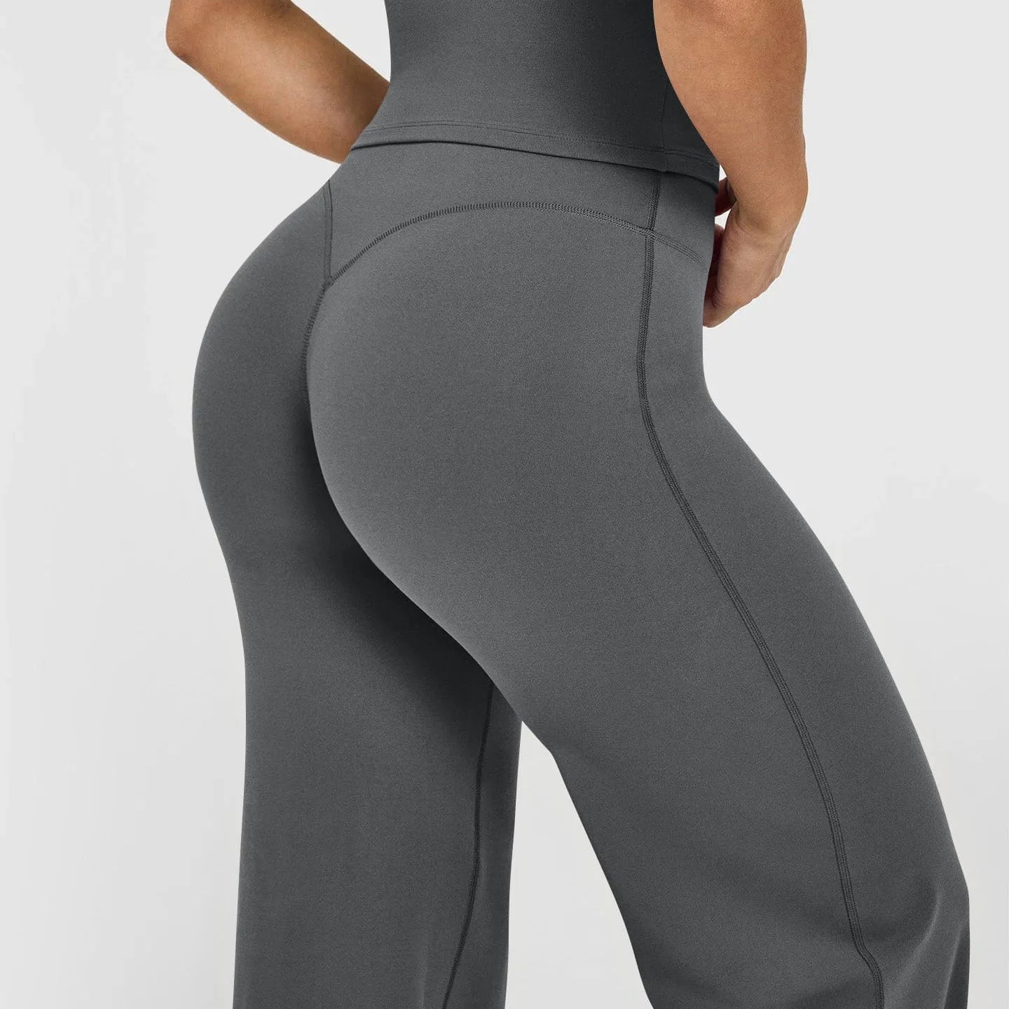 Women High Waist Wide Leg Yoga Pants Loose Flare Leggings Tummy Control Straight Workout Trousers Casual Lounge Pants Fitness
