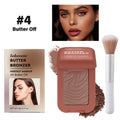 Bronzer Blush Highlights Palette&Brush Makeup Contour Sticks Cosmetics Contouring for Face Shading Palette Powder