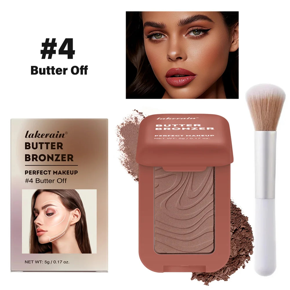 Bronzer Blush Highlights Palette&Brush Makeup Contour Sticks Cosmetics Contouring for Face Shading Palette Powder
