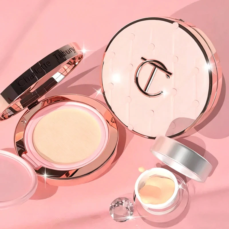 Charlotte Tilbury CT Base Makeup Cushion By The Pillow Long-lasting Concealer Smooth Snug Light and Hydrating Foundation Cushion
