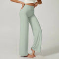 Women High Waist Wide Leg Yoga Pants Loose Flare Leggings Tummy Control Straight Workout Trousers Casual Lounge Pants Fitness
