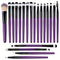 20pcs Eye Makeup Brush Set Portable Soft Makeup Brushes Beauty Tools Foundation Eyeshadow Eyeliner Brush Multi-function Beginner