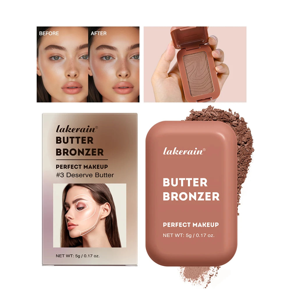 Bronzer Blush Highlights Palette&Brush Makeup Contour Sticks Cosmetics Contouring for Face Shading Palette Powder