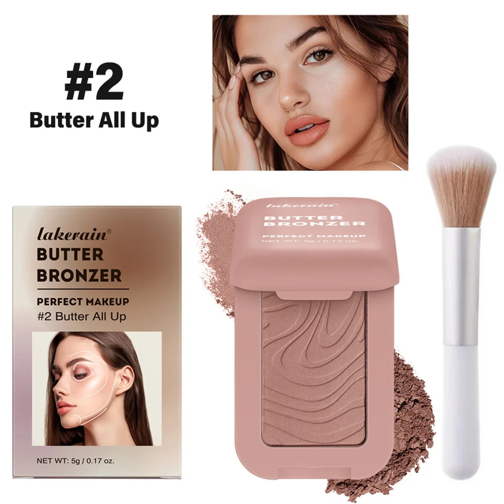 Bronzer Blush Highlights Palette&Brush Makeup Contour Sticks Cosmetics Contouring for Face Shading Palette Powder