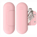Silicone Makeup Brush Holder Travel Cosmetic Bag Case Soft Portable Cosmetic Face Brushes Holder with Magnetic Closure